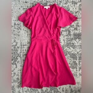 hot pink sundress